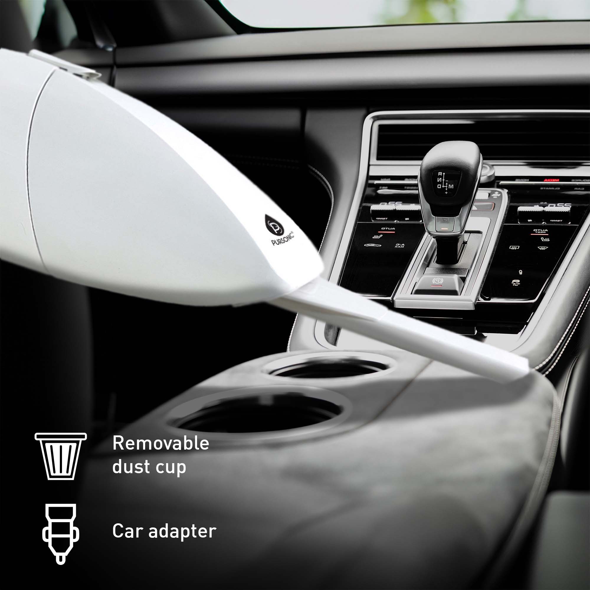 Deep Cleaning Duo Bundle: Cordless Power Scrubber Cleaning Brush + Pursonic Car Vacuum Cleaner