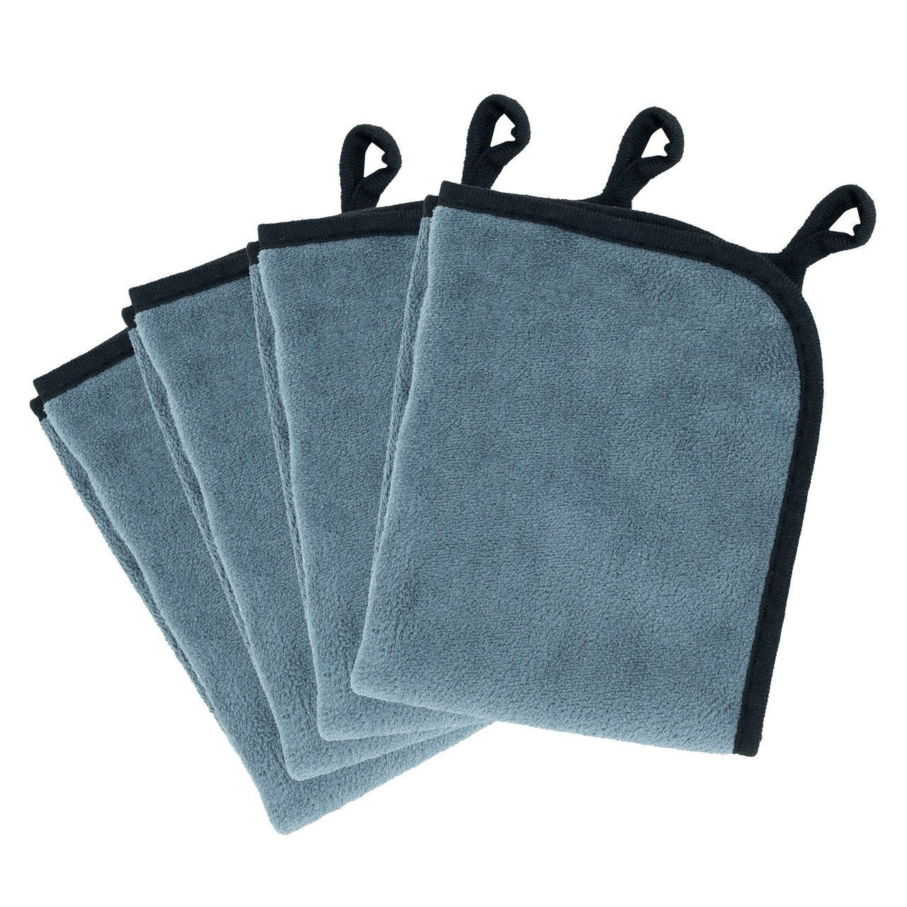 MOTIVITY 4 Pack Microfiber Detailing Cloths - Lint Free, Scratch Free - For Interior and Exterior Car Detailing