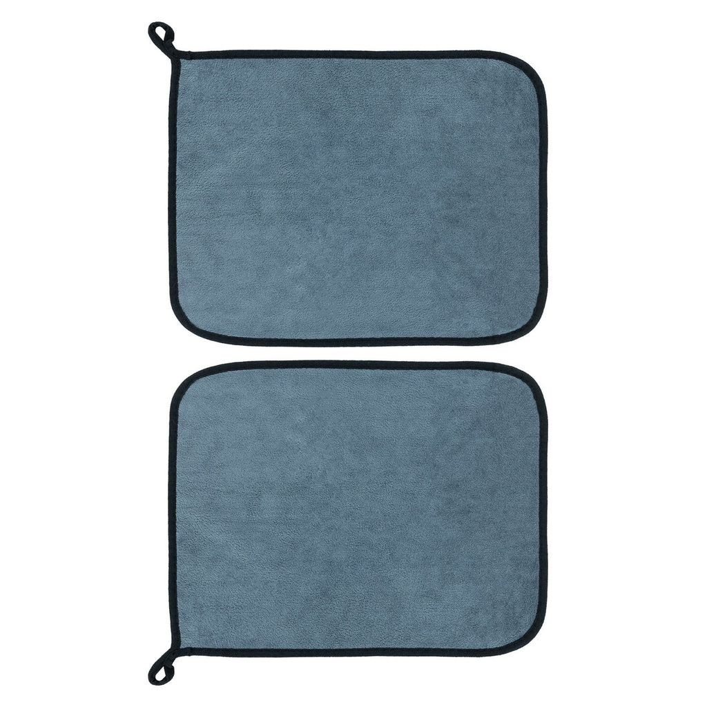 MOTIVITY 2 Pack Microfiber Detailing Cloths - Lint Free, Scratch Free - For Interior and Exterior Car Detailing